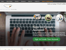 Tablet Screenshot of lazareprinting.com